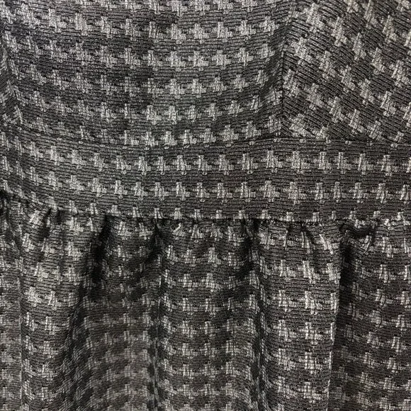 Isani For Target Black & Silver Feminine Retro Style Houndstooth Sleeveless - Picture 4 of 15